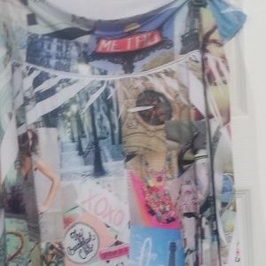 PLUS SIZE 2X GRAPHIC SKIRT